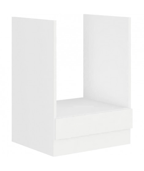 ATLAS Meuble four - Décor blanc - L60cm - Vendu sans plan de travail