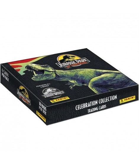 JURASSIC MOVIE 3 TC - 30EME ANNIVERSAIRE - Boite de 18 pochettes (pochettes de 6 cartes)