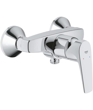 GROHE robinet douche monocommande Start Flow, montage mural, raccord fileté pour flexible en 1/2, rosaces métal incluses, 237…