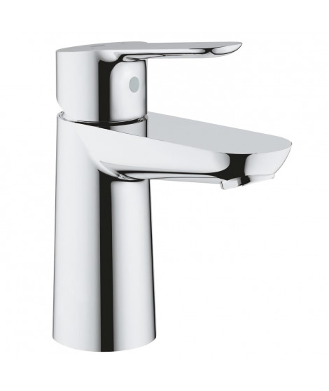 GROHE Robinet de salle de bains lavabo Start Edge, sans tirette, robinet mousseur économique d'eau, taille S, 23344000