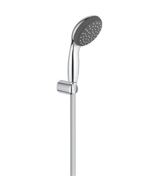 GROHE Ensemble de douche Vitalio Start 100, pommeau Vitalio Start 1 jet, flexible tuyau de douche VitalioFlex Trend 1750mm, 2…