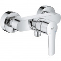 GROHE Mitigeur monocommande douche Start, montage mural, raccord fileté pour flexible en 1/2, rosaces métal incluses, 24208002