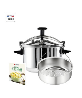 SEB P0530700 Cocotte-minute 6 L, 4/6 personnes, Autocuiseur inox, Tous feux dont induction, Fabriqué en France, Authentique