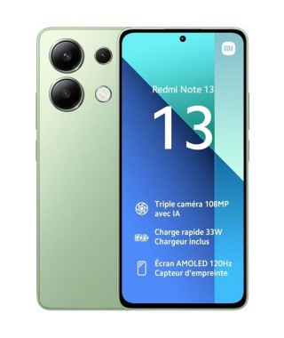 Redmi Note 13 Vert 8 GO + 256 GO