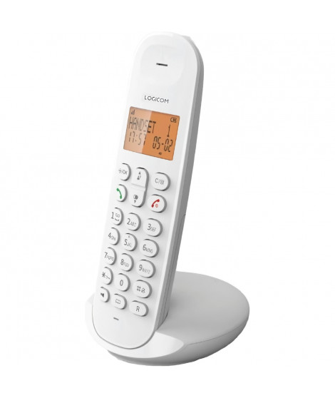 Téléphone fixe sans fil - LOGICOM - DECT ILOA 150 SOLO - Blanc - Sans répondeur