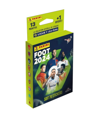 Carte a collectionner Panini Foot 2024 Ligue 1 - Blister 13 pochettes + 1 offert