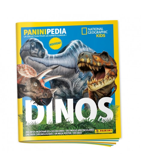 Album pour cartes a collectionner - PANINI - DINOS NATIONAL GEOGRAPHIC KIDS - PANINIPEDIA