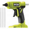 Pistolet a colle RYOBI RGLU18-0 - 18V - indicateur de chauffe - variateur de vitesse a la gâchette -  3 bâtons de colle inclus