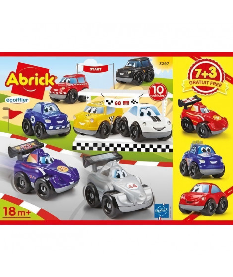 Coffret 10 vehicules Fast Car ECOIFFIER