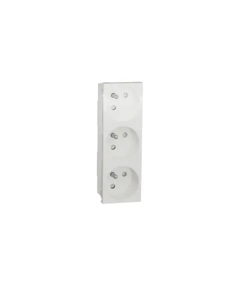 UNICA - PRISE TRIPLE 2P+T - FR -