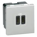 prise 2 USB Type-C 3A 5V  15W Mo