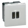 prise 2 USB Type-C 3A 5V  15W Mo