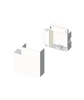 ANGLE PLAT BLANC RAL9010 10X22 U