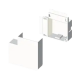 ANGLE PLAT BLANC RAL9010 10X30 U