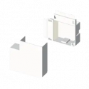 ANGLE PLAT BLANC RAL9010 10X30 U