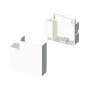 ANGLE PLAT BLANC RAL9010 20X50 U