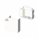 ANGLE PLAT BLANC RAL9010 20X50 U