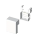 DERIVATION BLANC RAL9010 10X30 U