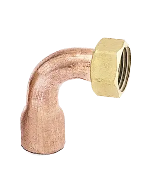 UNION LAITON 2 PIECES COUDE CUIV