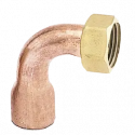 UNION LAITON 2 PIECES COUDE CUIV