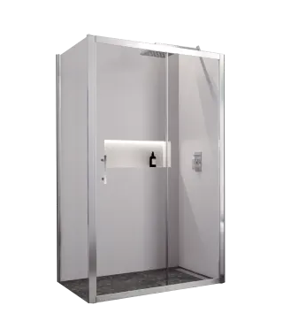 PAROI DOMAO 2 PORTES 1 FIXE + 1