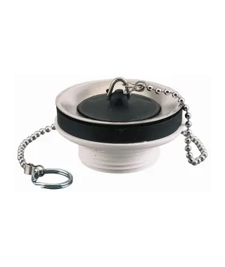 BONDE LAVABO A BOUCHON PLASTIQUE