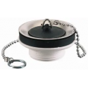 BONDE LAVABO A BOUCHON PLASTIQUE