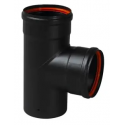 TE EQUERRE 90 NOIR MAT D.80 + 2