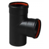 TE EQUERRE 90 NOIR MAT D.80 + 2