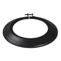 ROSACE NOIR MAT D.80