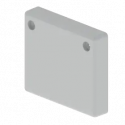 EMBOUT DE FERMETURE GRIS RAL70 3