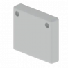 EMBOUT DE FERMETURE GRIS RAL70 3