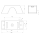 SUPPORT VERTICAL ISOLANT GRIS RA