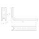 SUPPORT "L" 200 ACIER SENDZIMI R