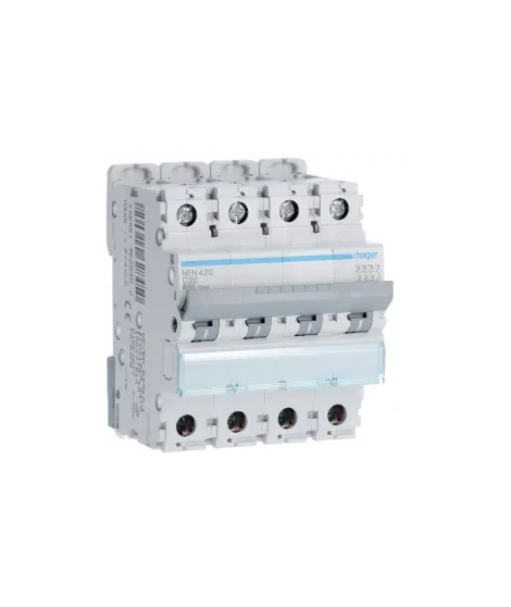 DISJONCTEUR 4P 6-10KA COURBE C -