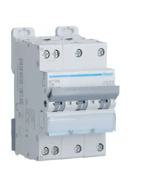 DISJONCTEUR 3P+N 6-10KA COURBE C