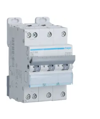 DISJONCTEUR 3P+N 6-10KA COURBE D