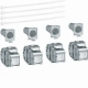 JEU 4 CONNECTEURS RJ45 CAT.6 G R