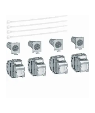 JEU 4 CONNECTEURS RJ45 CAT.6 G R