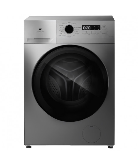 Lave-linge hublot CONTINENTAL EDISON CELL712IS2 - 7 kg - Largeur 59,5 cm - Classe A - 1200 trs/min -  moteur induction - silver