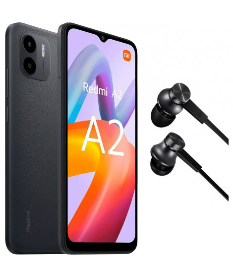 XIAOMI Redmi A2 32Go 4G Noir + Mi in-ear écouteurs basic noir