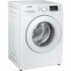 Lave-linge hublot SAMSUNG Ecobubble WW80TA046TT - 8 kg - Induction - 1400 trs/min - Programme Vapeur - Blanc