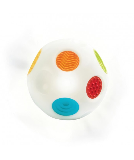 Jouet interactif pour bébé - INFANTINO - Senso' Balle Sonore - 4 mélodies - 7 couleurs et lumieres - 6 textures