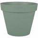 EDA PLASTIQUE - Pot de fleur rond Toscane - Ø 48 x H39 cm - 43 L - Vert laurier