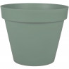 EDA PLASTIQUE - Pot de fleur rond Toscane - Ø 48 x H39 cm - 43 L - Vert laurier