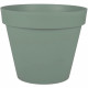 EDA PLASTIQUE - Pot de fleur rond Toscane - Ø 48 x H39 cm - 43 L - Vert laurier