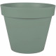 EDA PLASTIQUE - Pot de fleur rond Toscane - Ø 48 x H39 cm - 43 L - Vert laurier