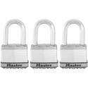 Cadenas Haute Sécurité - MASTER LOCK - M115EURTRILF - A Clé - Acier Laminé Recouvert - Extérieur - Anti-rouille - Anse M - Pa…