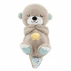 Fisher-Price - Ma Loutre Câlins Bonne Nuit - Jouet d'Eveil - Peluche Apaisante pour Bébé - Lumiere et Musique - Des la naissance