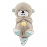 Fisher-Price - Ma Loutre Câlins Bonne Nuit - Jouet d'Eveil - Peluche Apaisante pour Bébé - Lumiere et Musique - Des la naissance